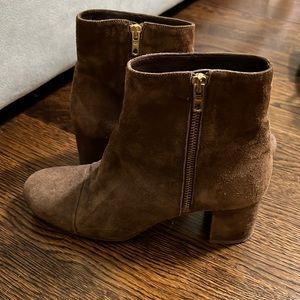 Jcrew, brown suede booties